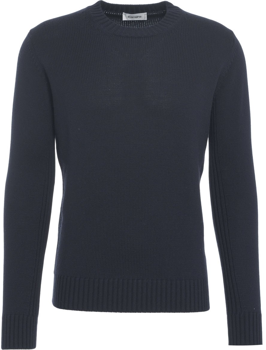 Kangra Wool knit sweater Blauw