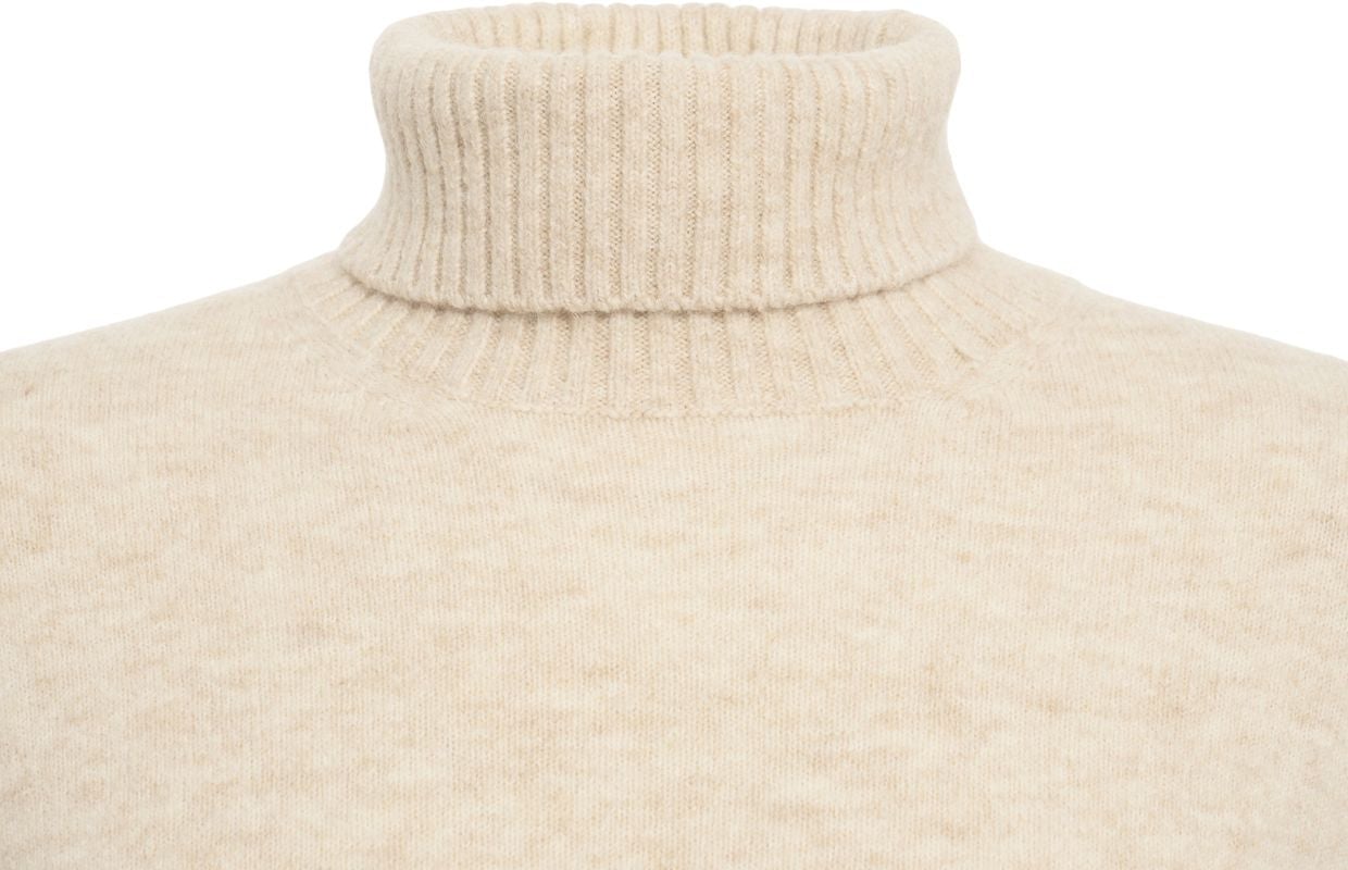 Kangra Wool blend turtleneck sweater Beige
