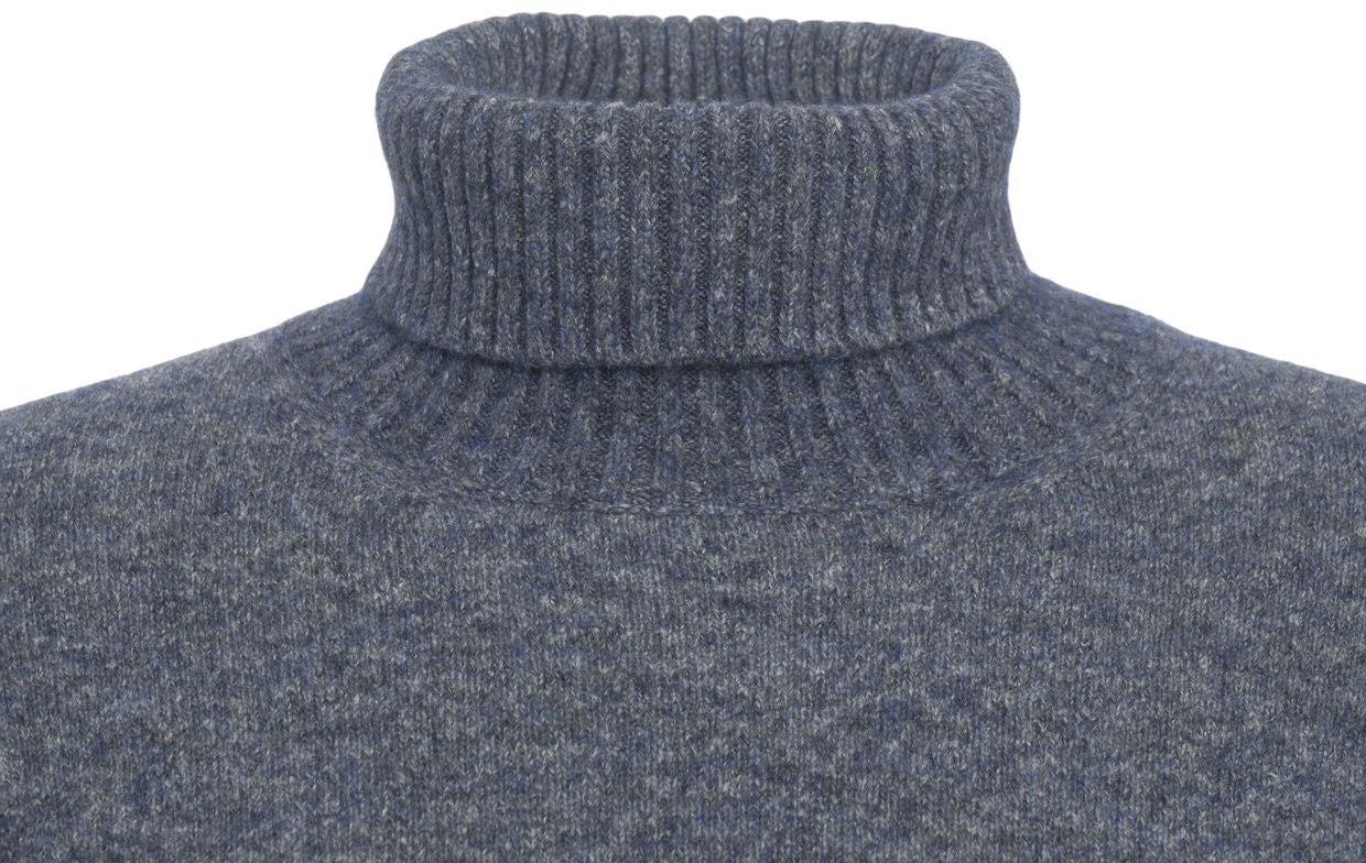 Kangra Wool blend turtleneck sweater Blauw