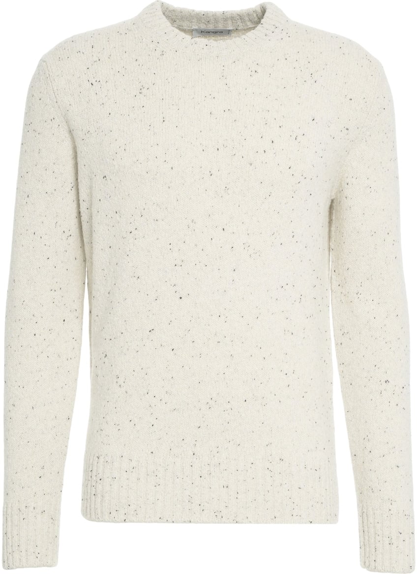 Kangra Knit sweater melange Wit