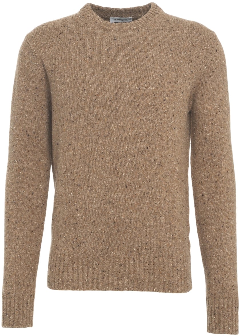 Kangra Knit sweater melange Bruin