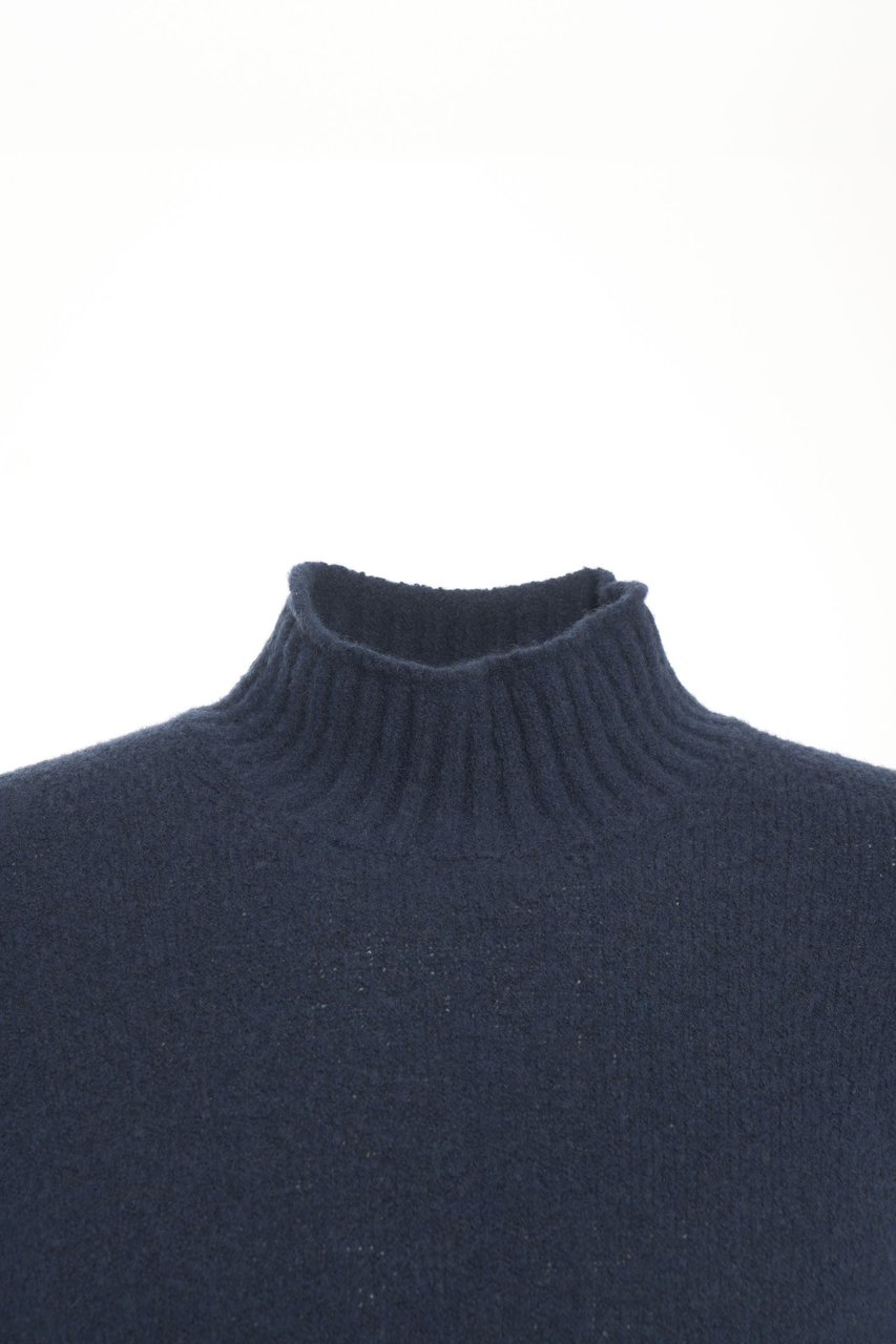 Kangra Wool sweater with turtleneck Blauw