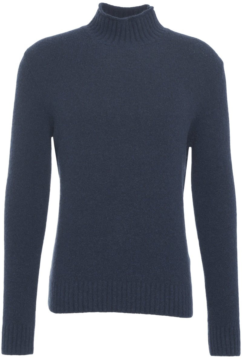 Kangra Wool sweater with turtleneck Blauw