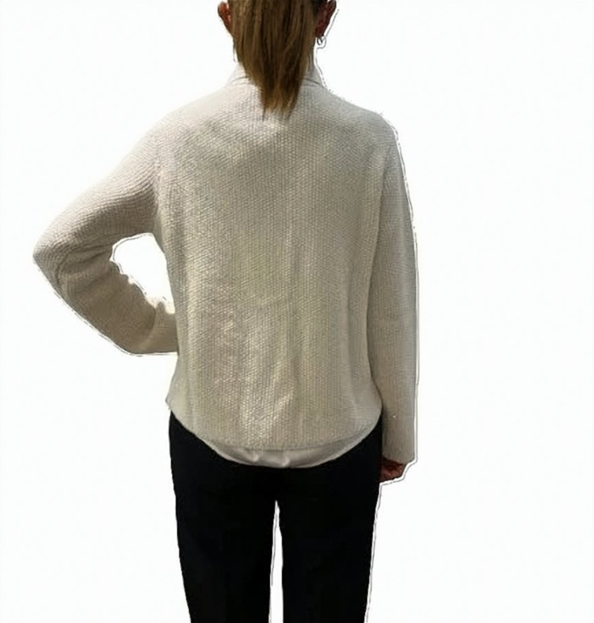Kangra White Hooded Blazer Wit