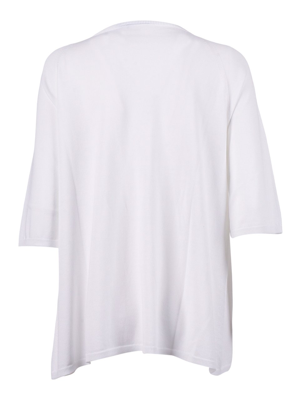 Kangra Seamless Round Neck Elbow Top Wit