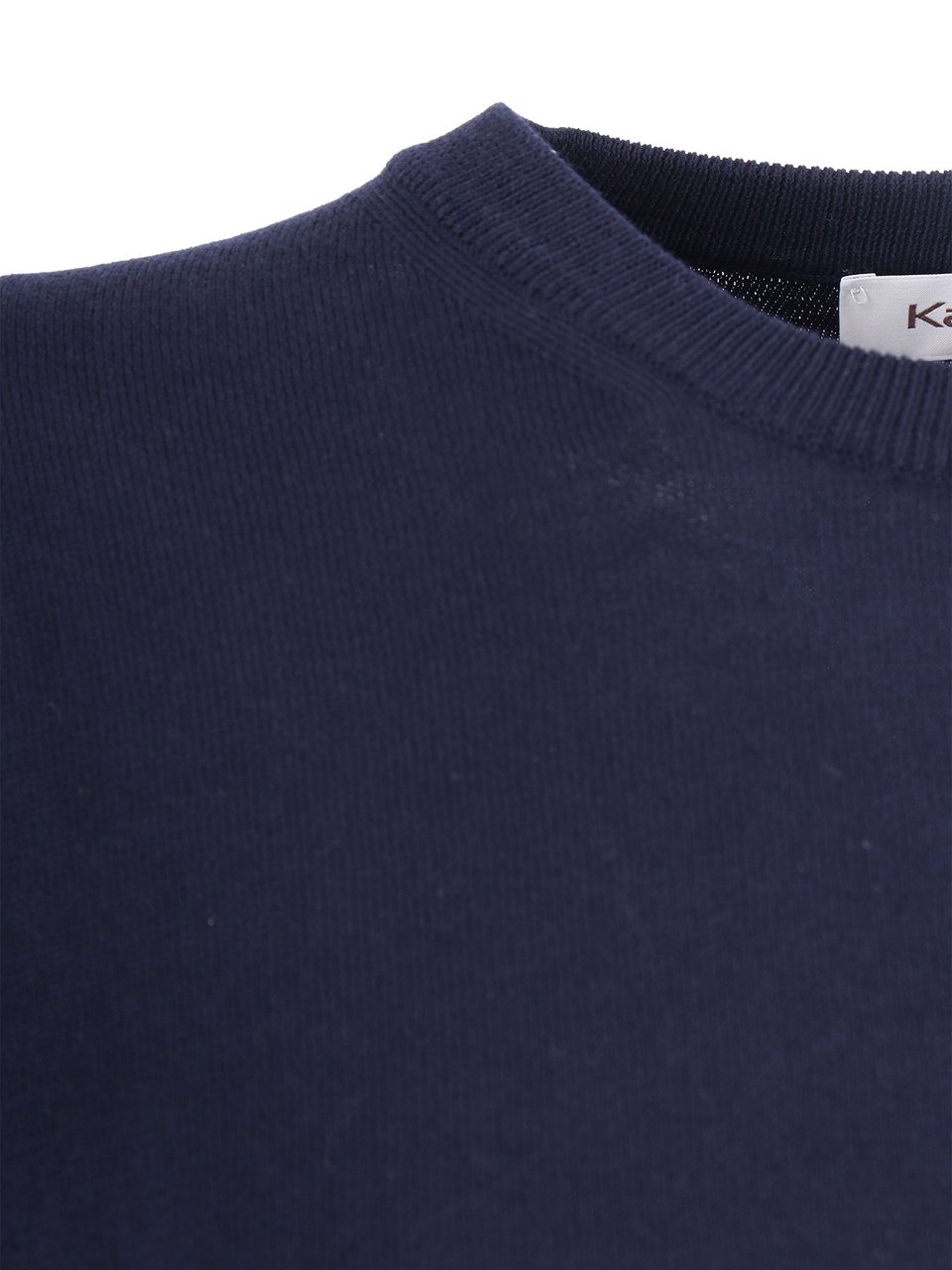 Kangra Regular Fit Ribbed Hem Top Zwart