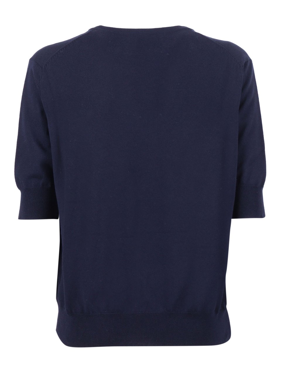 Kangra Regular Fit Ribbed Hem Top Zwart