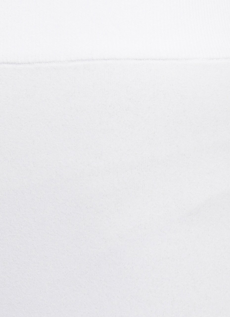 Kangra White Viscose Straight-Leg Pants Wit