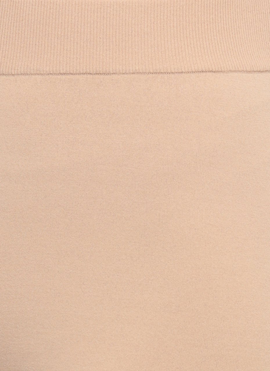 Kangra Beige Viscose Straight-Leg Pants Neutraal