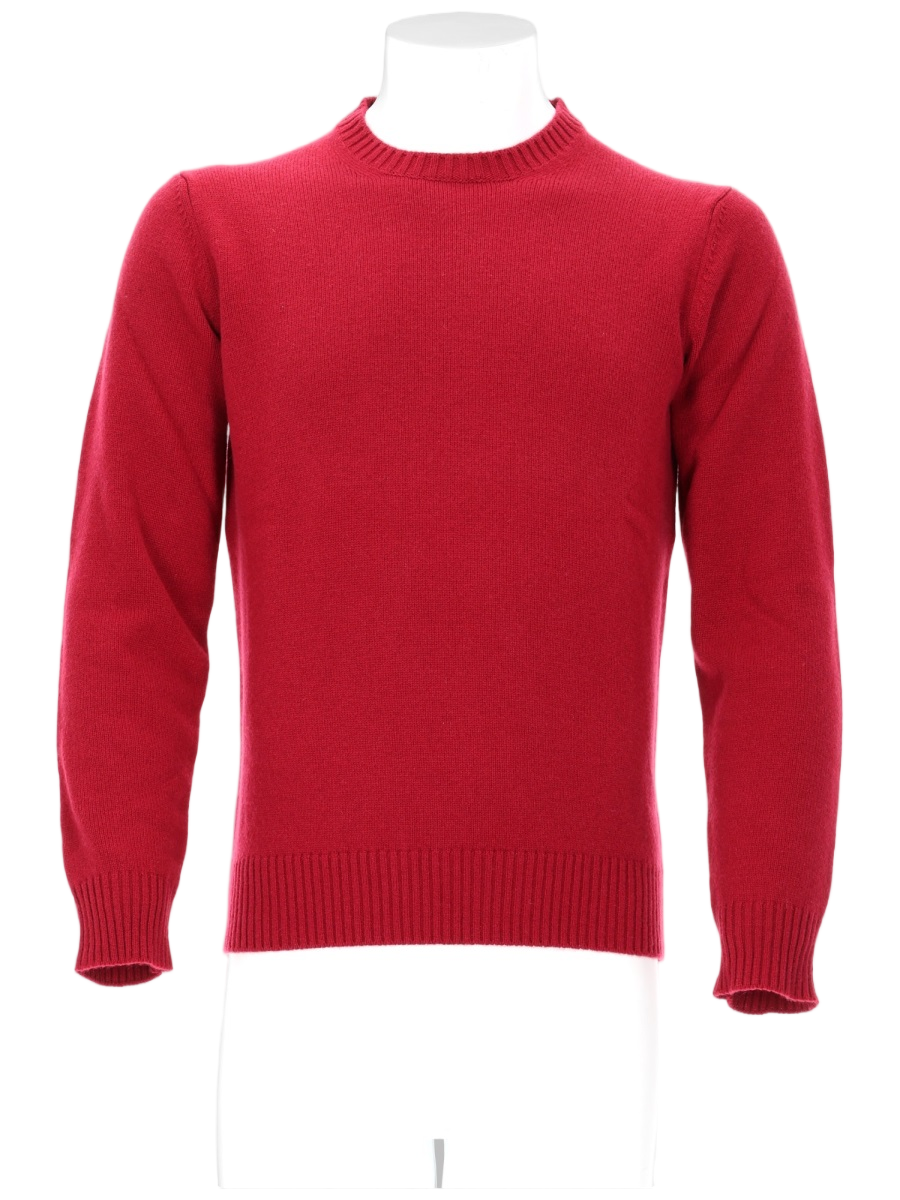 Kangra Red Cashmere Knit Sweater Rood