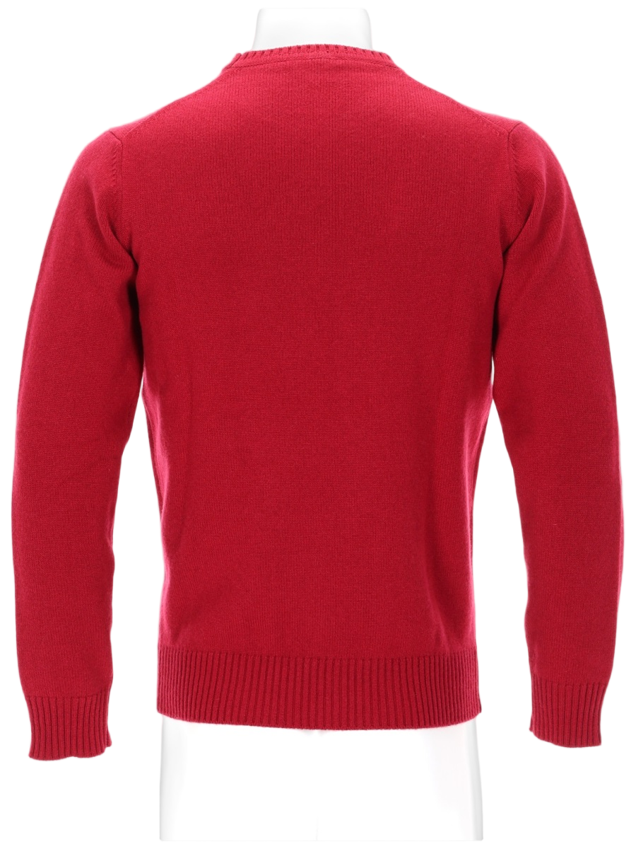 Kangra Red Cashmere Knit Sweater Rood