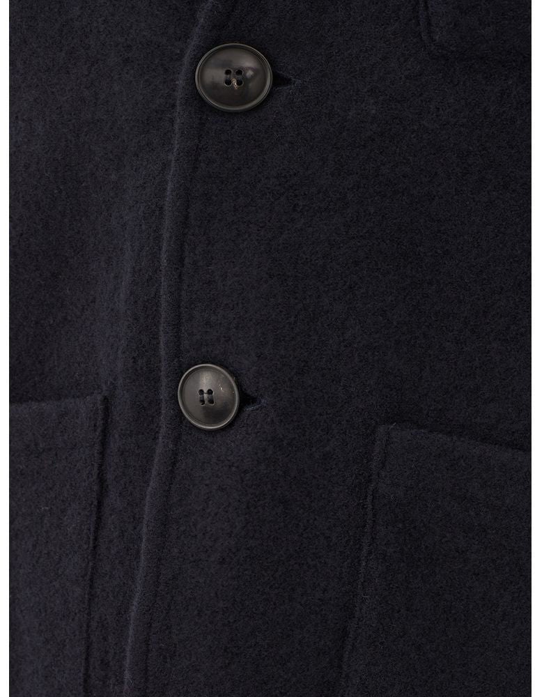 KANGRA Blue Wool Blazer Blauw