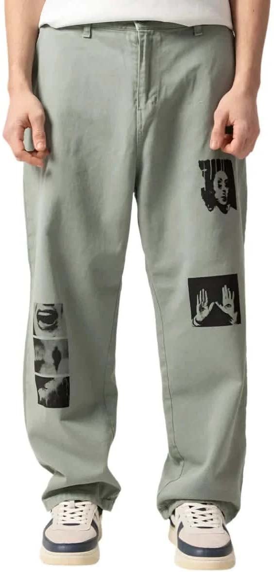 Kaotiko Kaotiko Soft Army Relaxed Pants Groen Groen