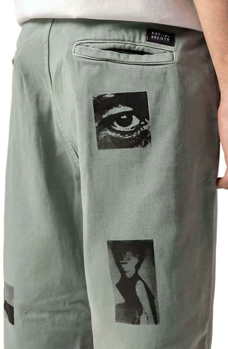 Kaotiko Kaotiko Soft Army Relaxed Pants Groen Groen