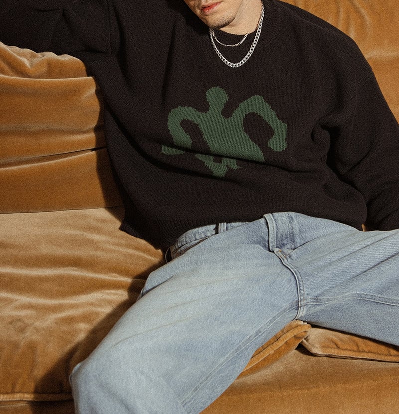 Kaotiko Kaotiko Trance Sweater Zwart Zwart