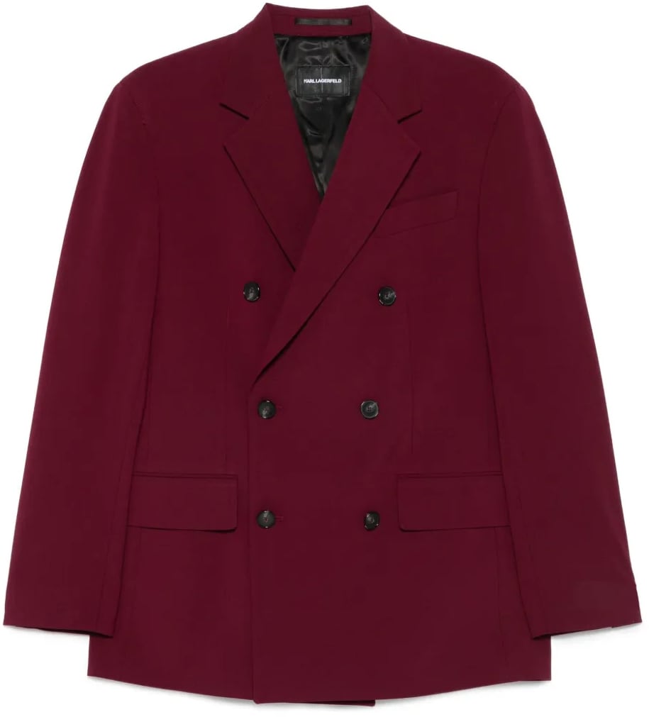Karl Lagerfeld Tailored Black Blazer with Structured Silhouette Zwart