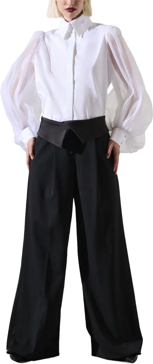 Karl Lagerfeld Tailored Women's Trousers with Classic Silhouette Zwart