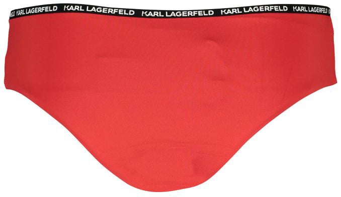 Karl Lagerfeld Karl Lagerfeld Rosso Poliammide Womens Swim Briefs Rood