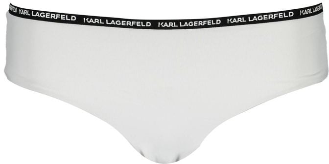 Karl Lagerfeld Karl Lagerfeld White Polyamide Women's Swim Brief Wit