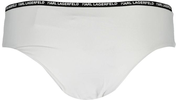 Karl Lagerfeld Karl Lagerfeld White Polyamide Women's Swim Brief Wit