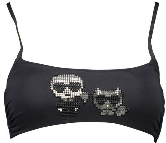 Karl Lagerfeld Karl Lagerfeld Black Poliammide Women Swimsuit Zwart