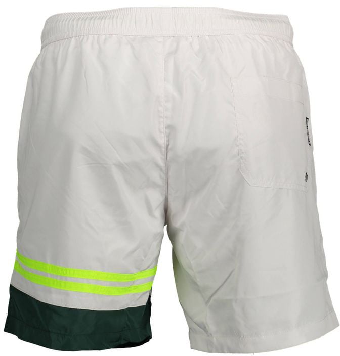 Karl Lagerfeld Karl Lagerfeld White Polyester Men's Swim Boxer Wit