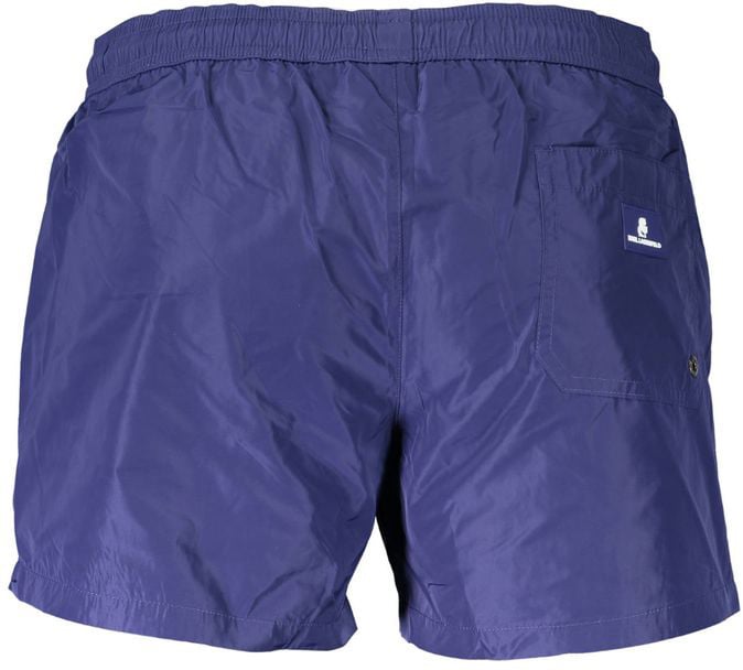 Karl Lagerfeld Karl Lagerfeld Blue Polyester Men's Swim Boxer Blauw