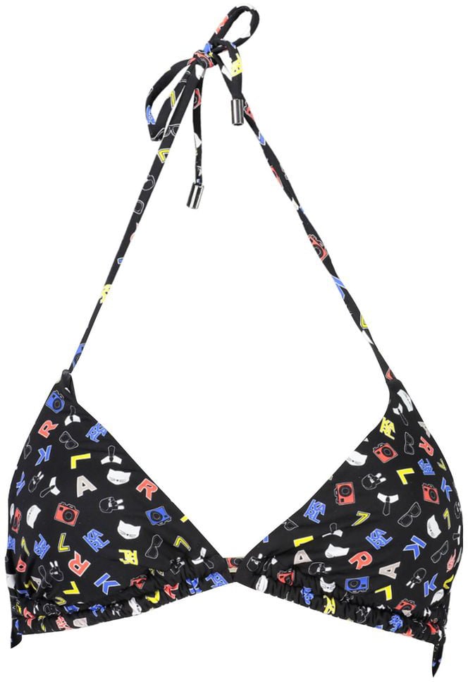 Karl Lagerfeld Karl Lagerfeld Black Polyamide Women's Swimsuit Zwart