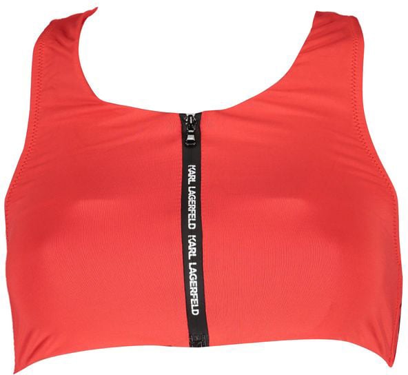 Karl Lagerfeld Karl Lagerfeld Rosso Polyamide Women's Swimsuit Rood