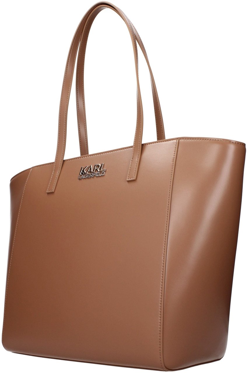 Karl Lagerfeld Brown Polyethylene Shoulder Bag Groen