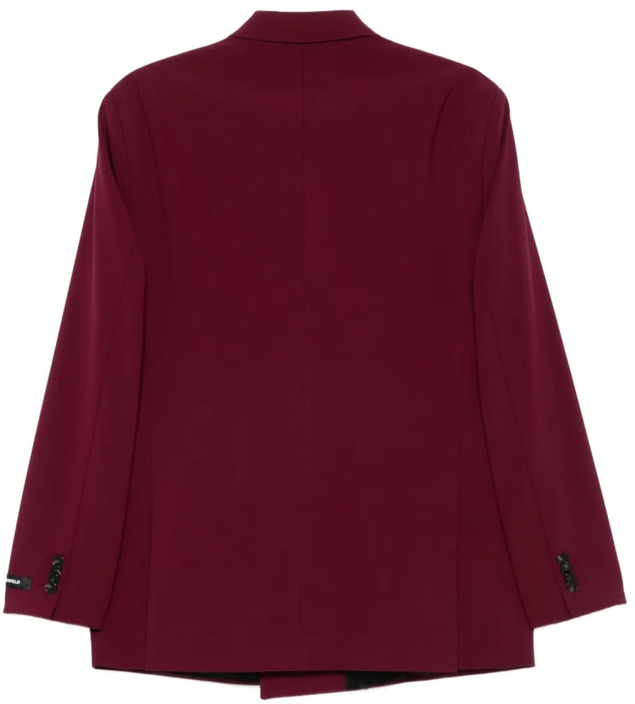 Karl Lagerfeld Tailored Black Blazer with Structured Silhouette Zwart
