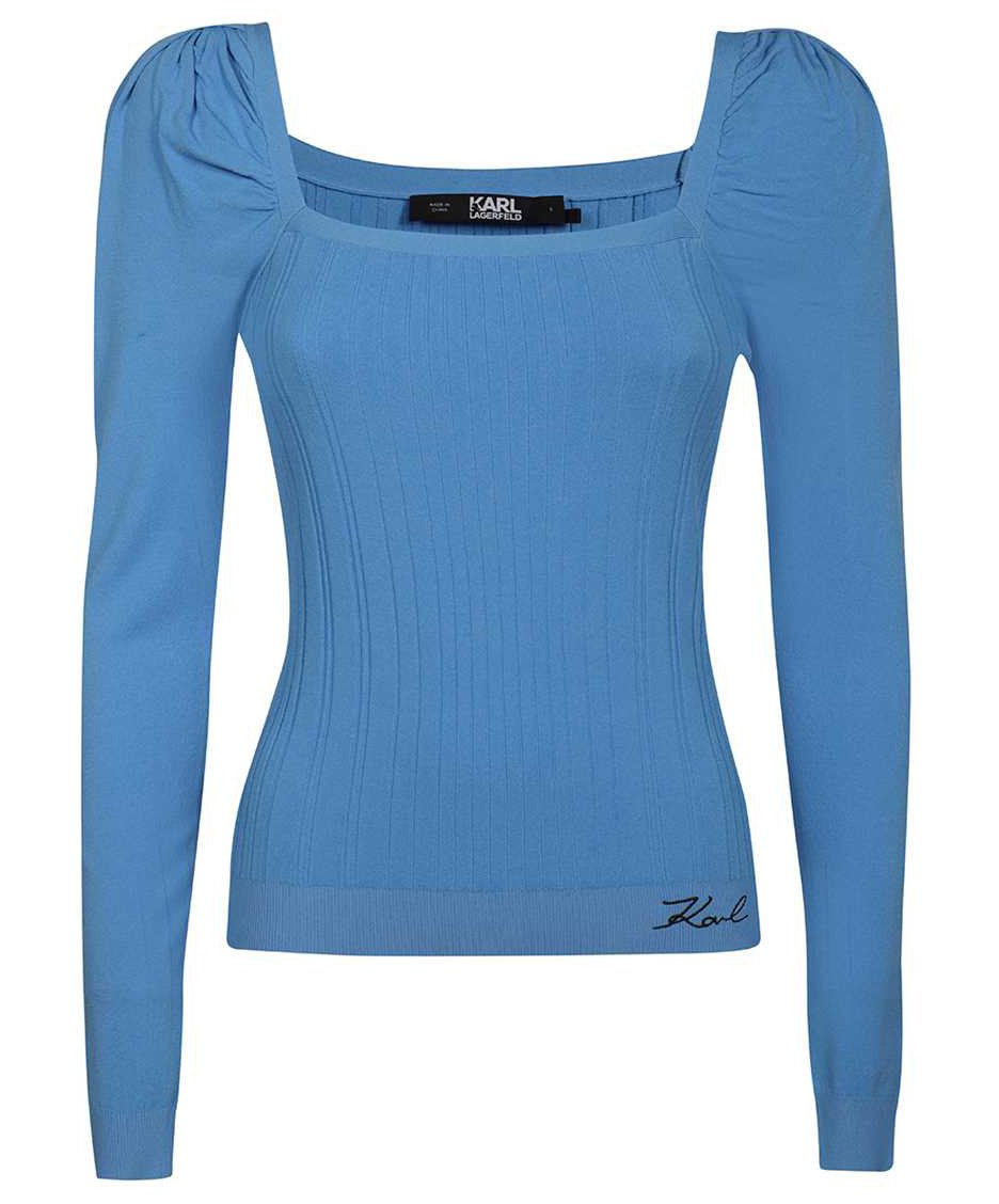 Karl Lagerfeld Viscose top Blauw