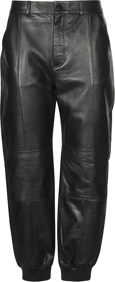 Karl Lagerfeld Leather pants Zwart