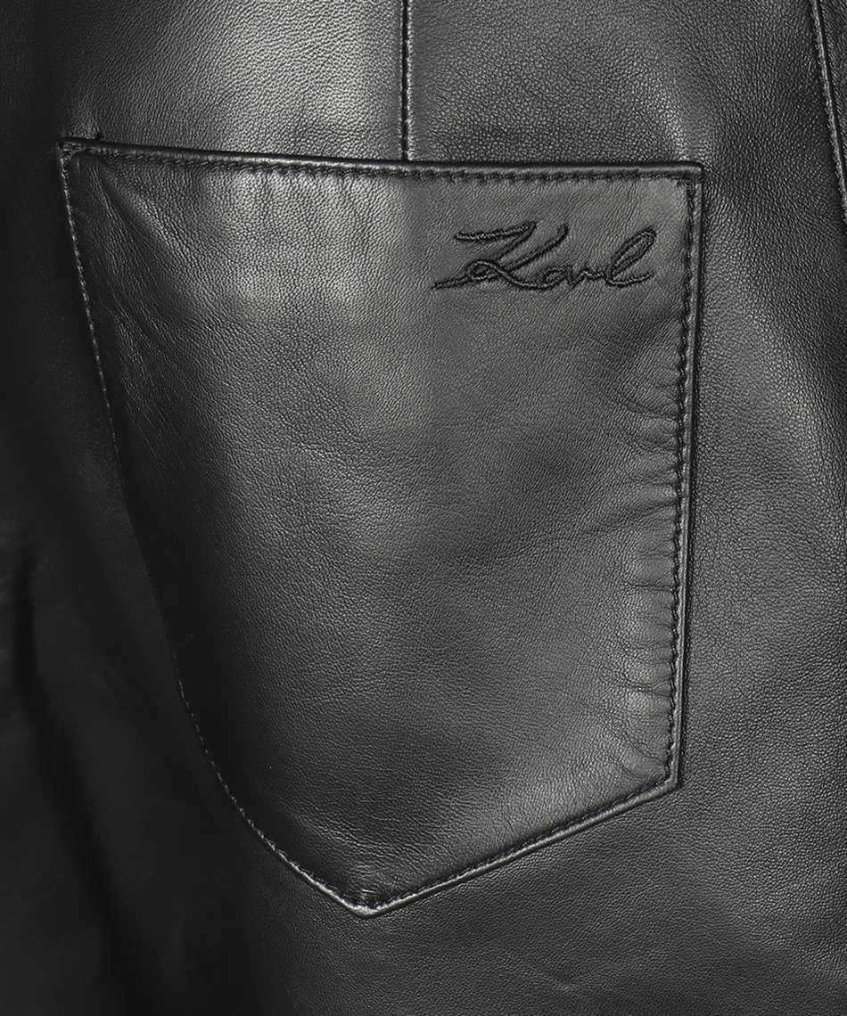 Karl Lagerfeld Leather pants Zwart