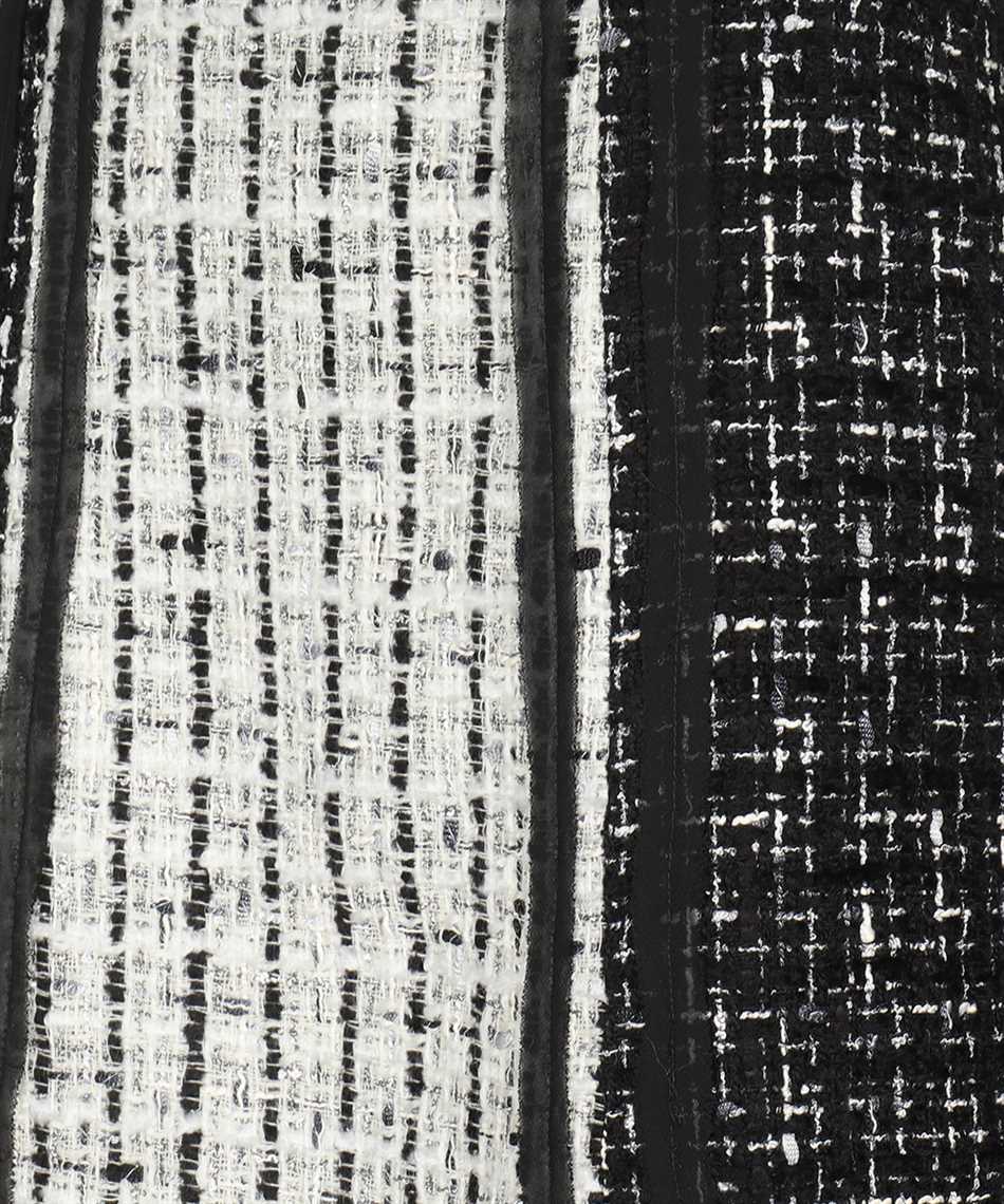 Karl Lagerfeld Bouclé wool skirt Zwart
