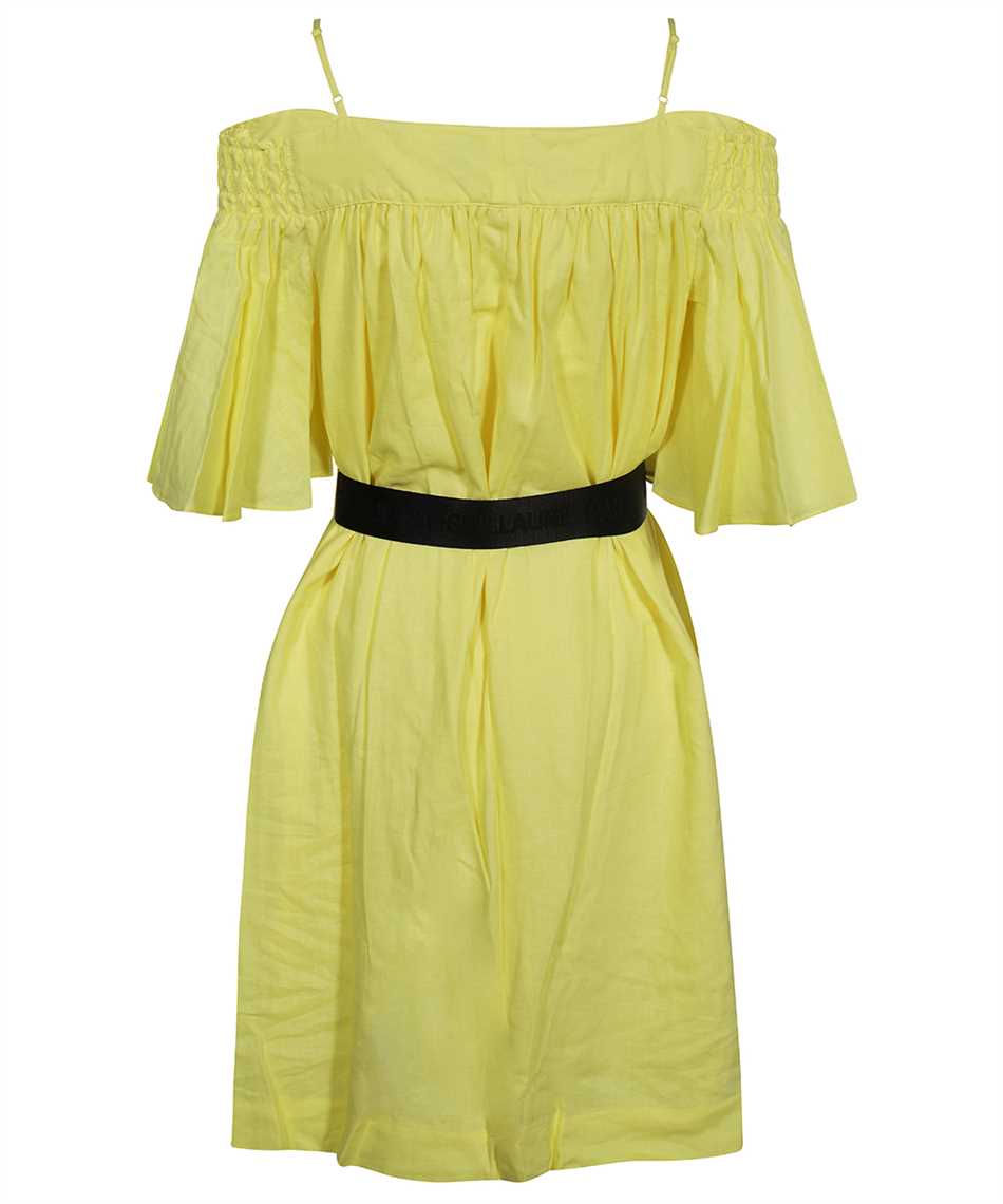 Karl Lagerfeld Off-the-shoulder dress Geel