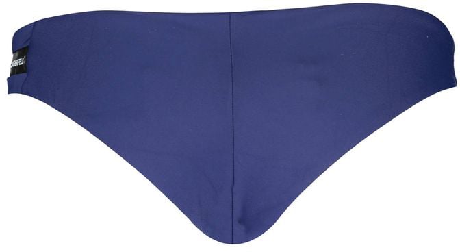 Karl Lagerfeld Blue Polyamide Women's Swim Brief Blauw