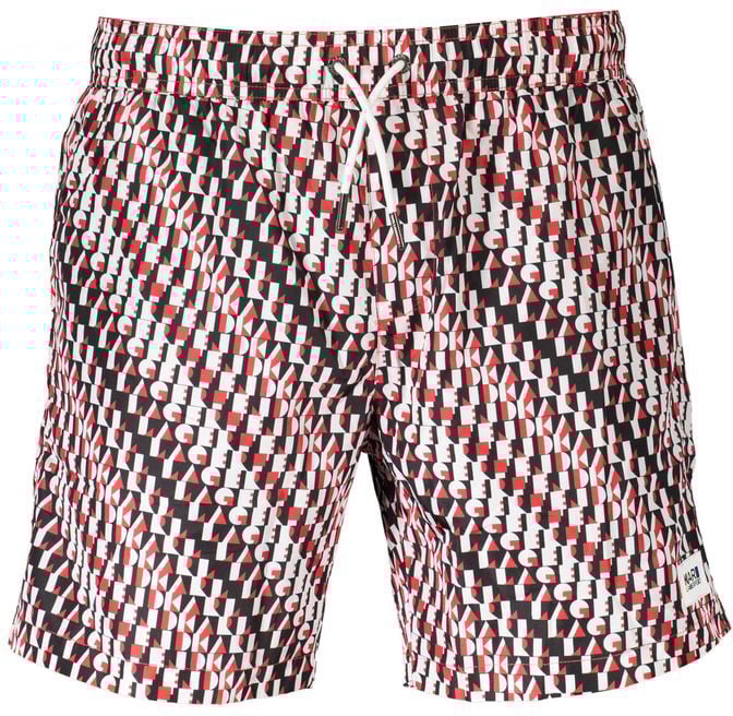 Karl Lagerfeld Karl Lagerfeld Black Polyester Men's Swim Boxer Zwart