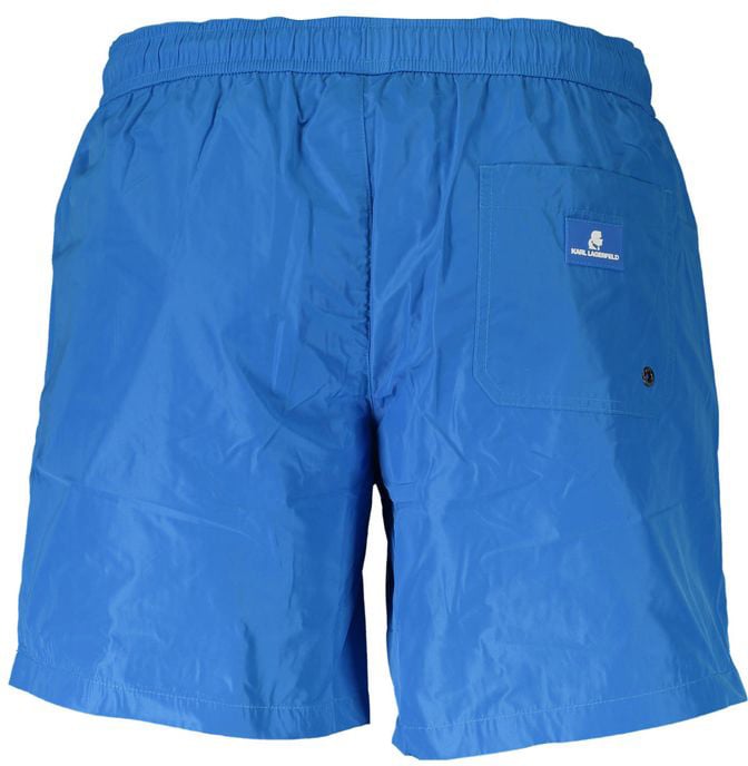 Karl Lagerfeld Karl Lagerfeld Azzurro Polyester Men Swim Boxer Blauw