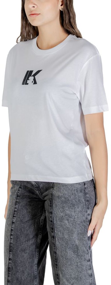 Karl Lagerfeld White Cotton T-Shirt Wit