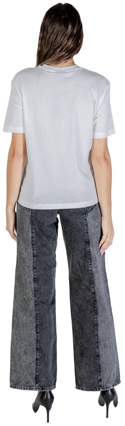 Karl Lagerfeld White Cotton T-Shirt Wit