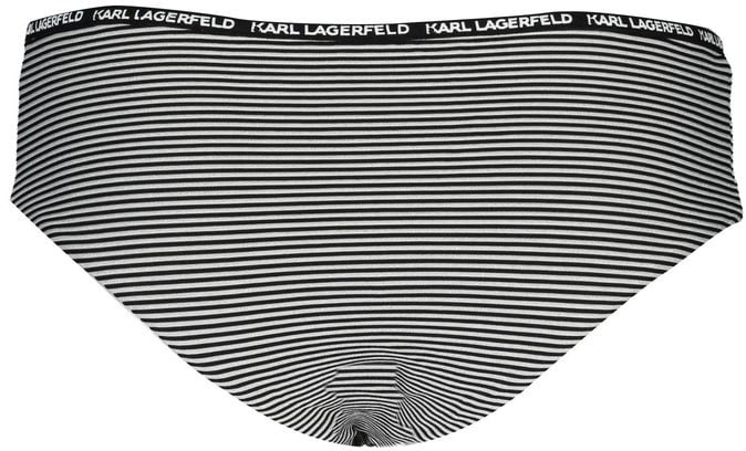 Karl Lagerfeld Karl Lagerfeld Black Polyamide Women's Swim Briefs Zwart