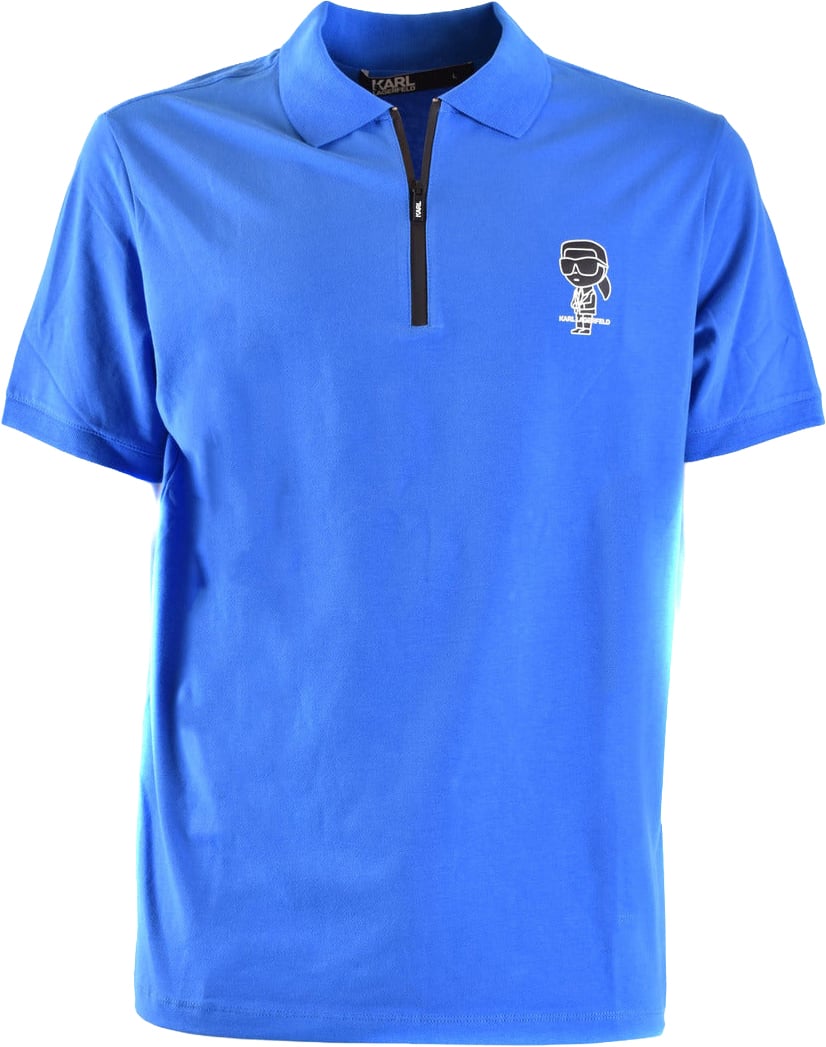 Karl Lagerfeld Men Polo Blauw