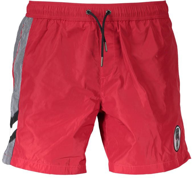 Karl Lagerfeld Karl Lagerfeld Rosso Polyester Men's Beachwear Boxer Rood