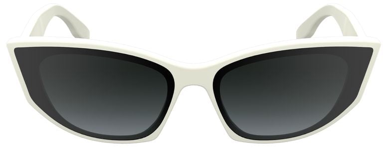 Karl Lagerfeld White Acetate Sunglasses Wit