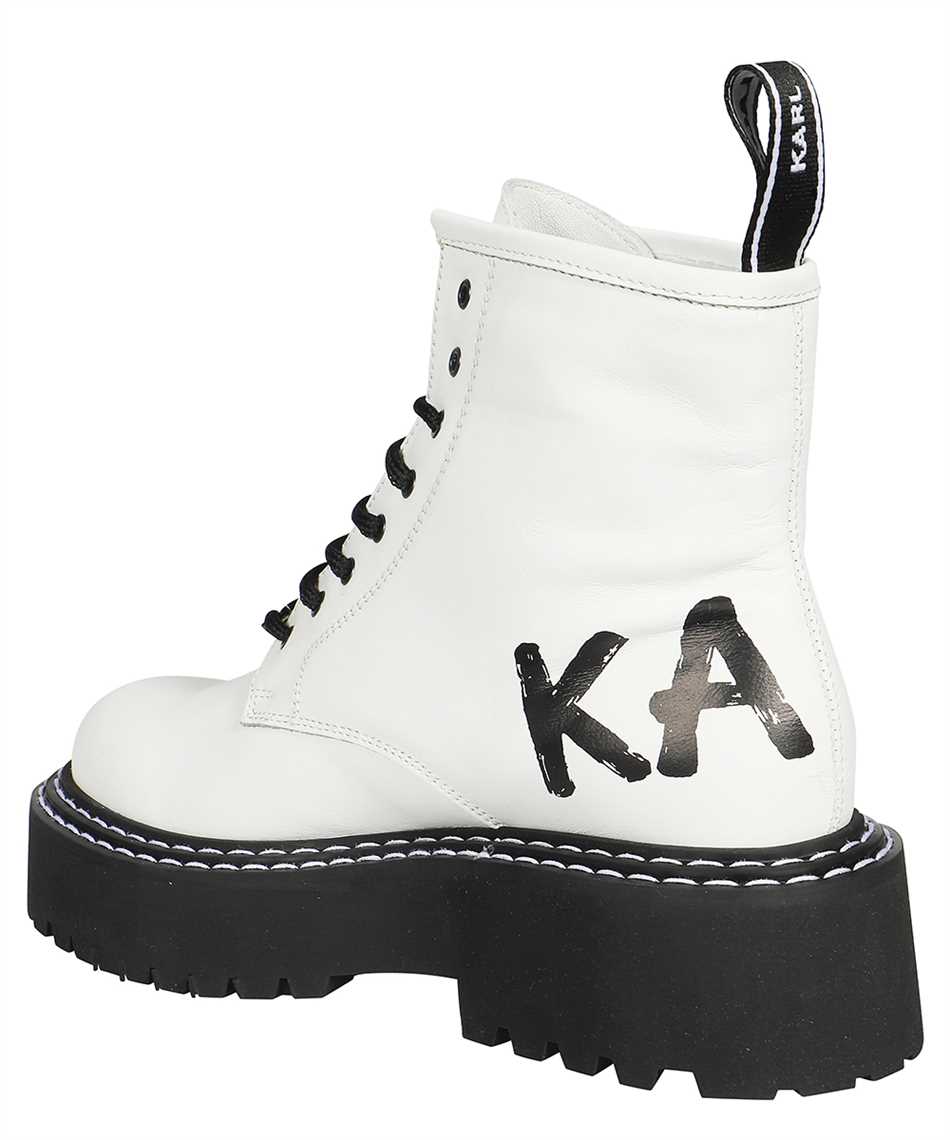 Karl Lagerfeld Lace-up ankle boots Wit