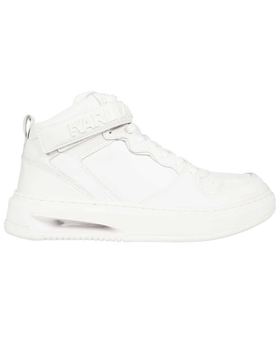 Karl Lagerfeld Logo detail leather sneakers Wit