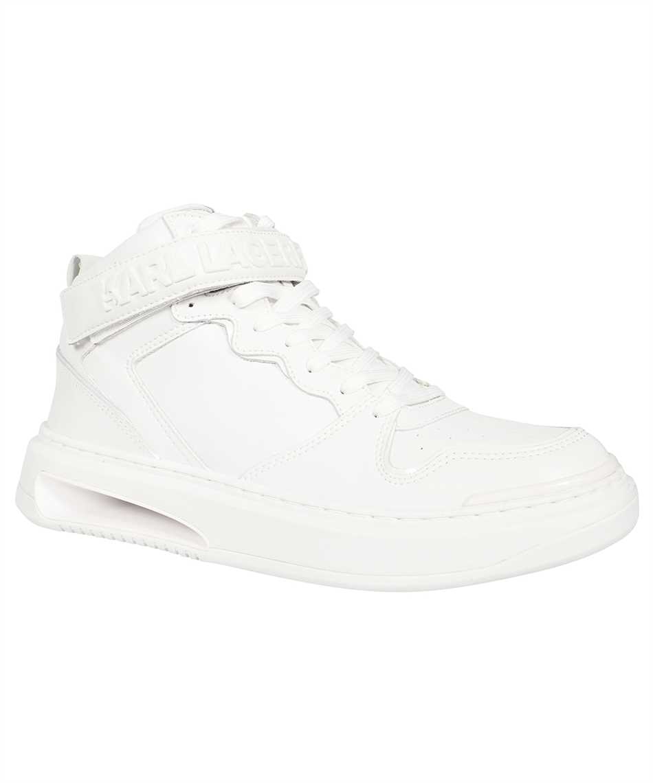 Karl Lagerfeld Logo detail leather sneakers Wit