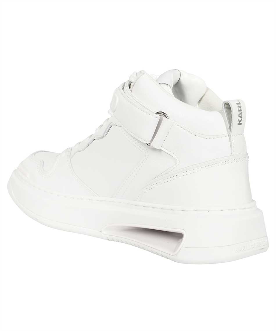 Karl Lagerfeld Logo detail leather sneakers Wit