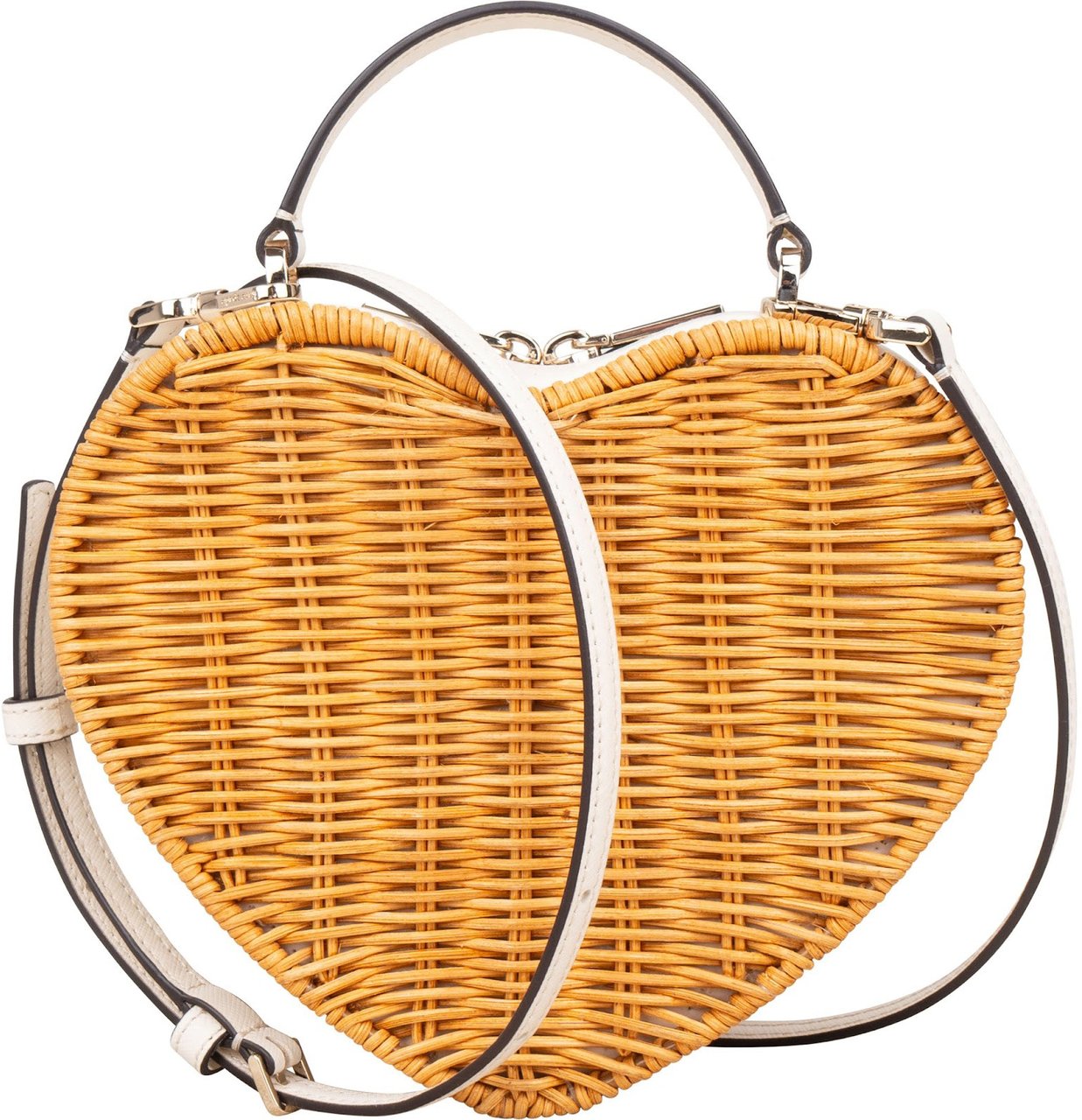 Kate Spade New York Kate Spade Love Shack Heart Wicker Crossbody Bag Wit